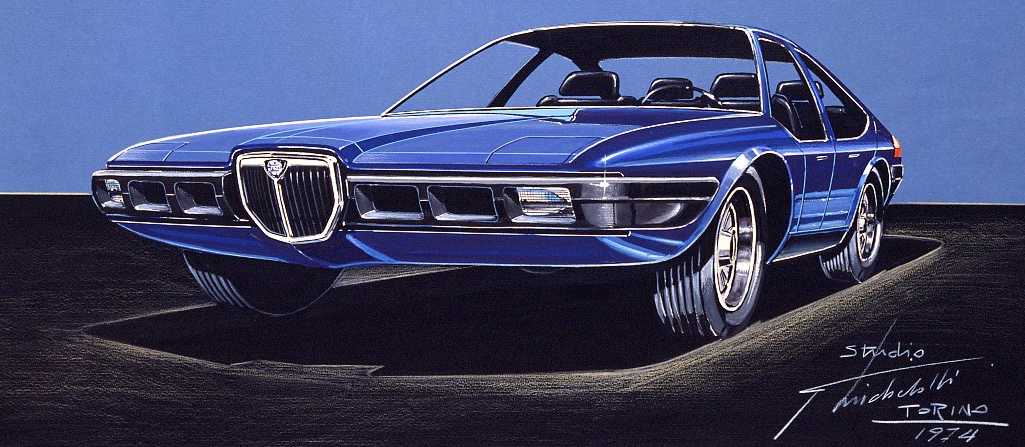 Lancia Mizar (Michelotti), 1974 - Design Proposal